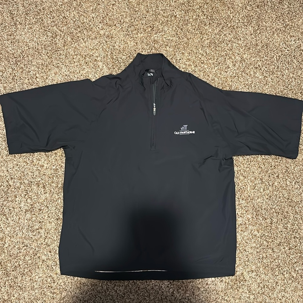 Zero Restriction Black 3/4 sleeve Rain jacket.  Size L